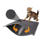 cat litter mat with textured surface