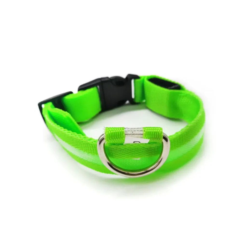 Rechargeable LED dog collar.